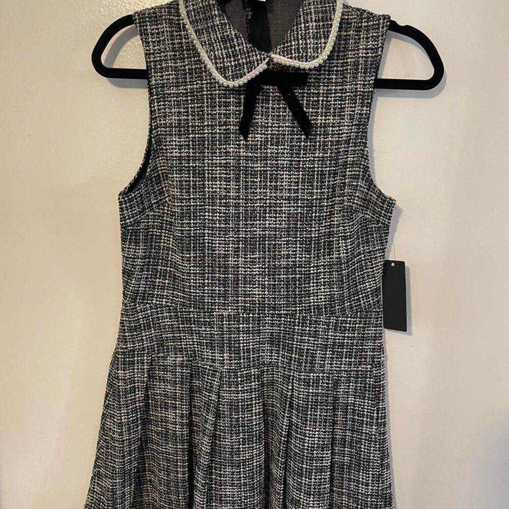City-triangles Junior Grey and Black Dress
